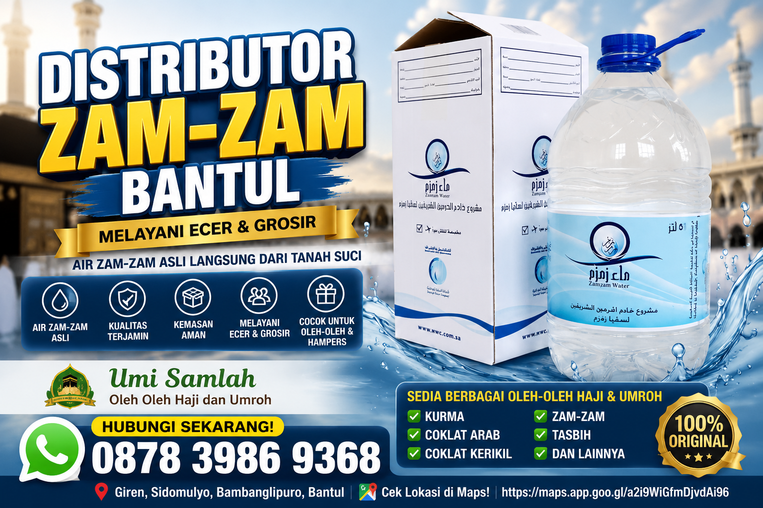 distributor zam zam bantul