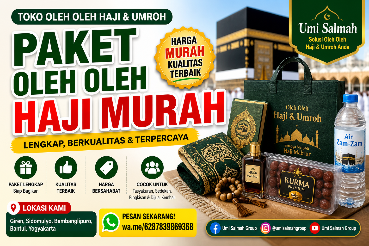 paket oleh oleh haji murah bantul